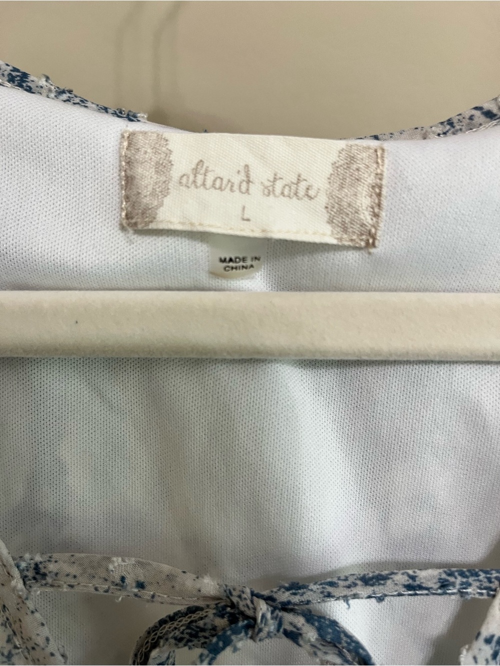 Altar'd State Snakeskin Animal Print Ruffle Tiered Dress Large L Feminine Pastel - Picture 8 of 10